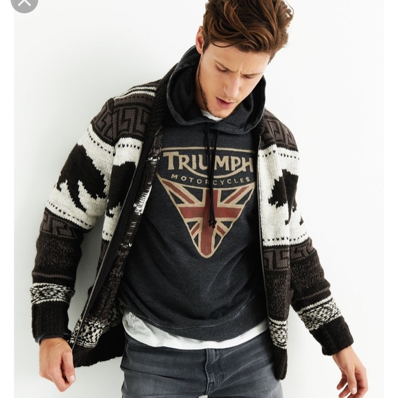 Lucky Brand Other - Lucky Brand Men's Bear Cardigan Fisherman Sweater